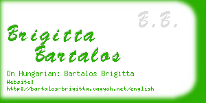 brigitta bartalos business card